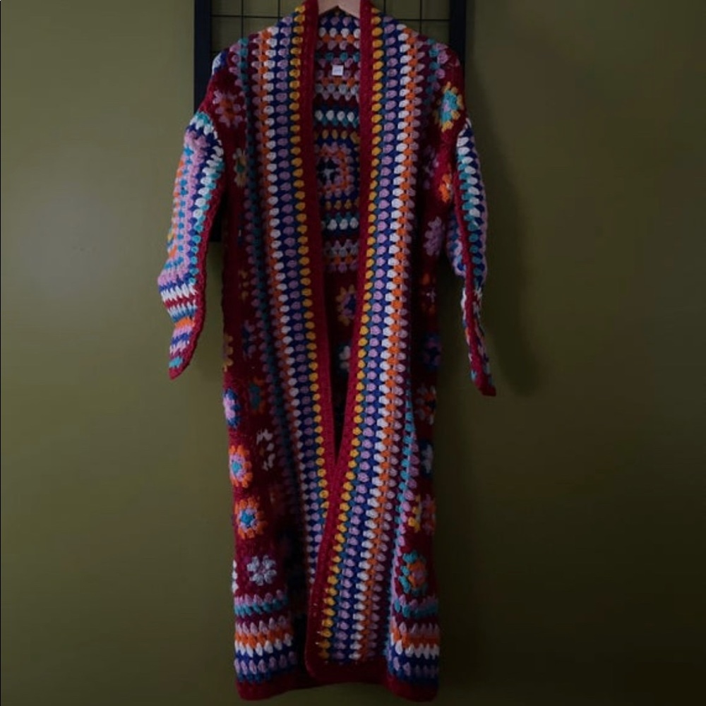 Red Maxi Cardigan